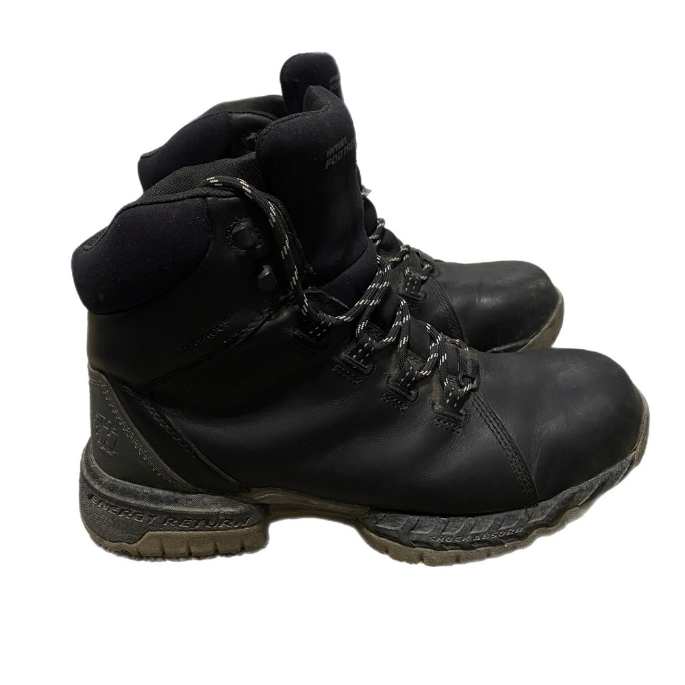 Hytest Footrests 2.0 Rebound Work Boots Men 10.5D Black Waterproof Steel Toe